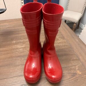 Red Sperry Rain Boots